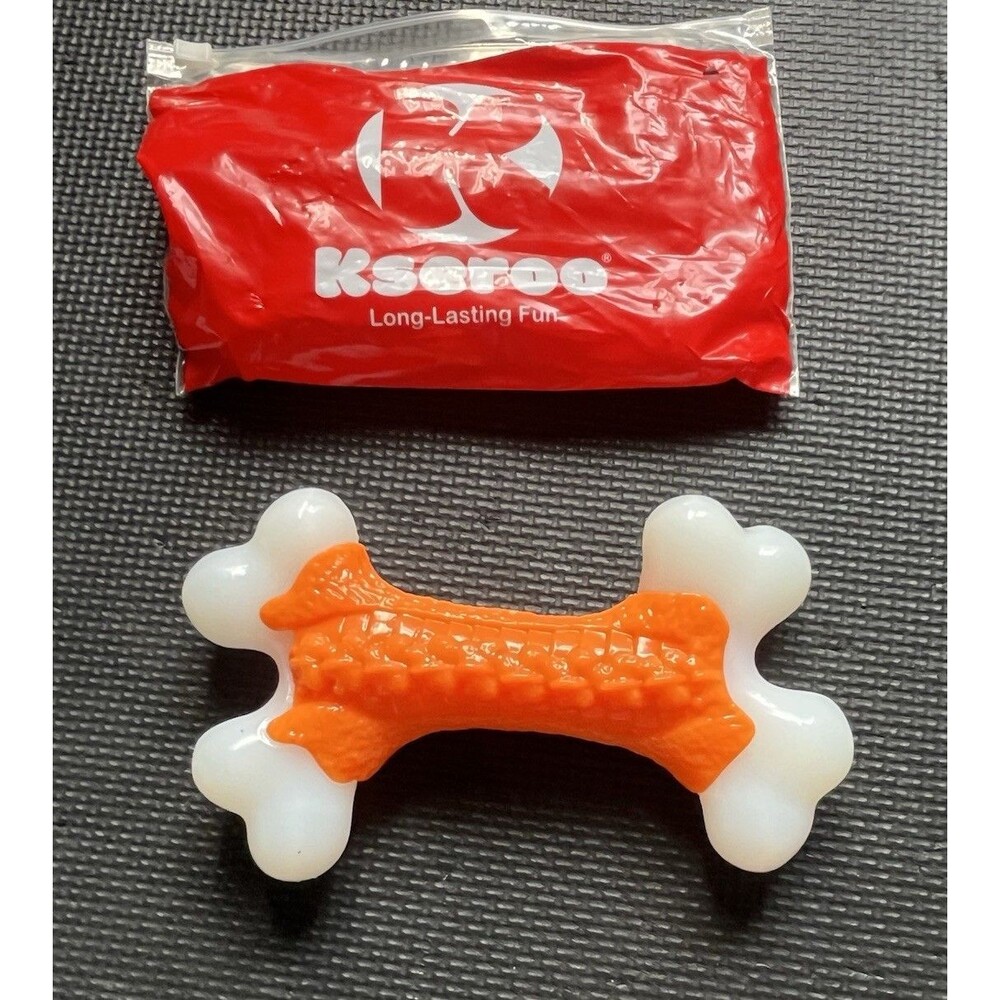 Kseroo 2-Pack Long Lasting Dog Toy For Aggressive Chewers Peanut Butter Flavor